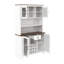 Armoire à café à DEL H 70,9 "avec prises et support à bouteilles de vin-1223836654