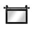 Miroir vertical moderne avec rail de porte de grange en acier et supports de coin décoratifs en métal Modern-1522429514-1522429563