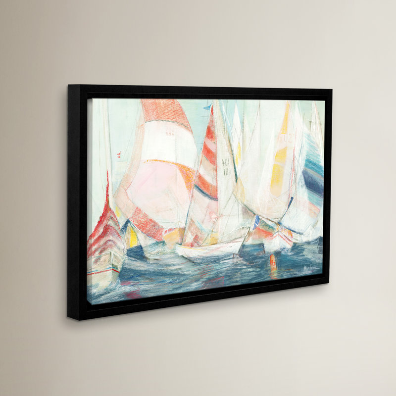 Reproduction d’art sur toile « arrondi The Mark » par Marlène Lawrence, H 24 po x l 36 po x P 2 po, Cadre flottant