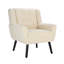Chaise de chambre à coucher avec pattes noires pour l'intérieur et la maison