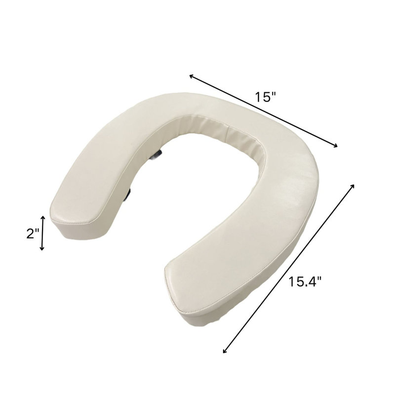 Padded Toilet Seat Cushion - 2-Inch Thick Soft Riser for Extra Comfort, Non-Slip Universal Fit for Standard/Elongated Bowls