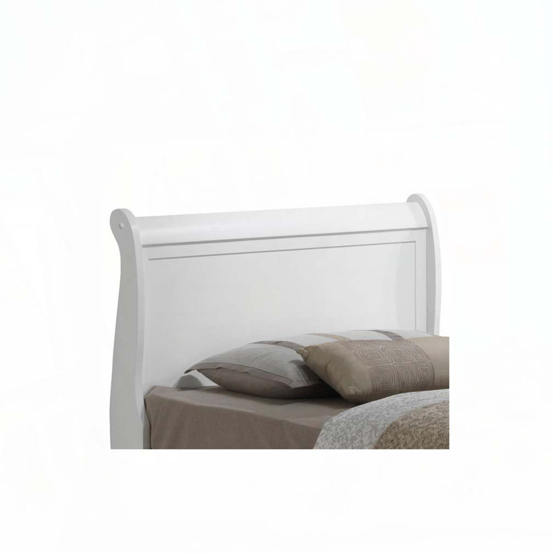 Lit en bois, Lit simple, Blanc