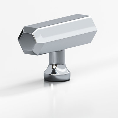 Hexagonal, T Cabinet Knob With Flared Post