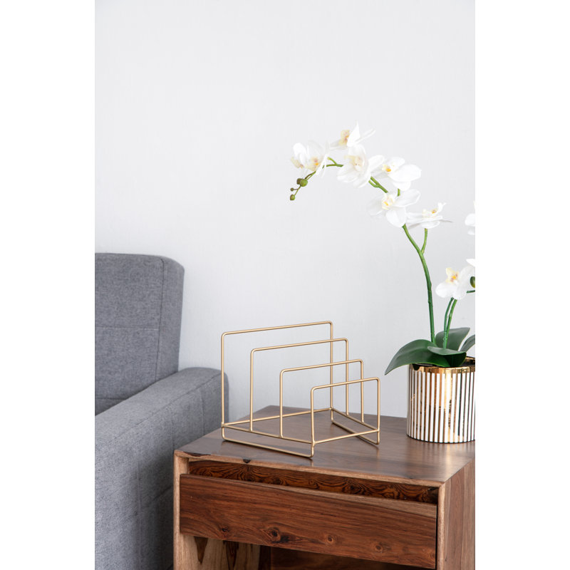 Metal Free Standing Magazine Rack