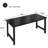 Computer Desk 63 Inch Large Office Desk Writing Study Table For Home Office Desk Workstation Wide Metal Sturdy Frame Thicker Steel Legs, Black