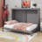 Queen Size Murphy Bed Modern Design With LED-1443890287