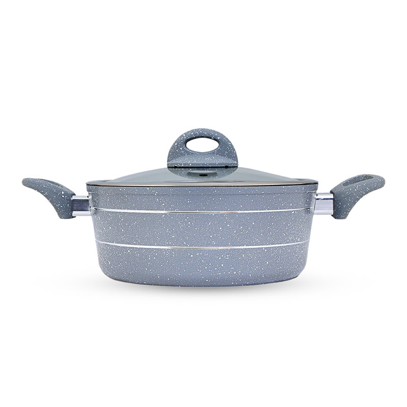 Royalford Non-Stick Aluminium Round Casserole Dish, 2 L, 28cm W