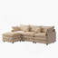Canapé modulaire modulaire, canapé rembourré, canapé 3 places avec repose-pieds-251277788
