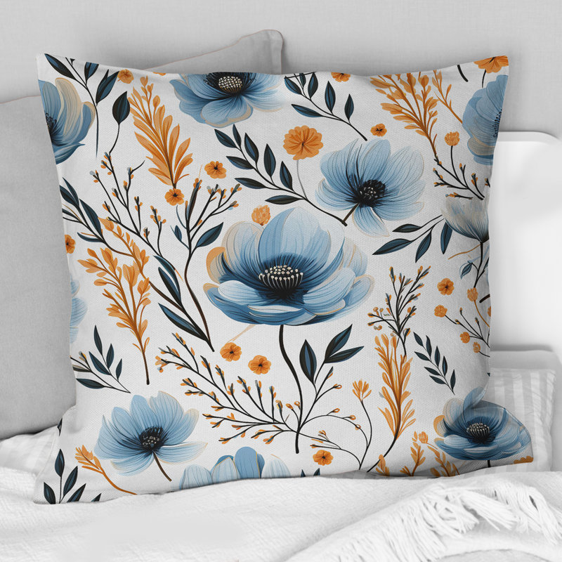 Motif floral Watercolor Whimsy - imprimé floral, H 18 po x l 18 po