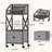 3- Tier Multi Magazine Organization Rack] With Wheels