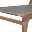 Chaise longue en rotin PE Hayes avec structure en bois d'acacia