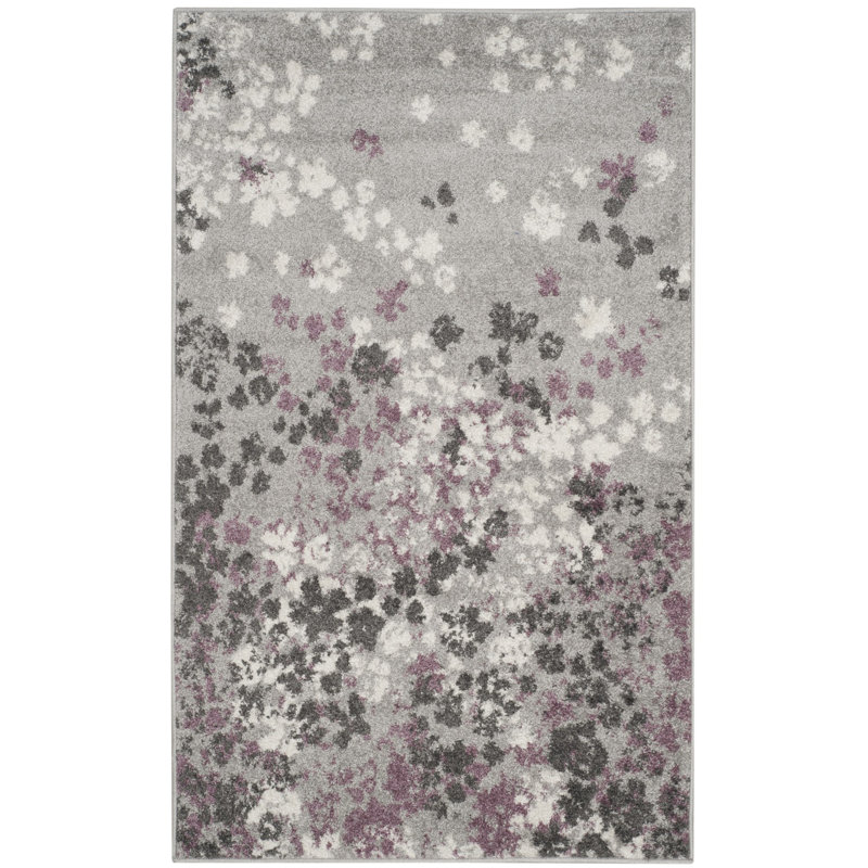 Gall Floral Hand Woven Area Rug, Rectangle 91 x 152 cm