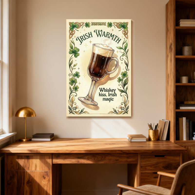 Mode irlandaise chaleur Whiskey Kiss Irish Magic, H 12 po x l 18 po