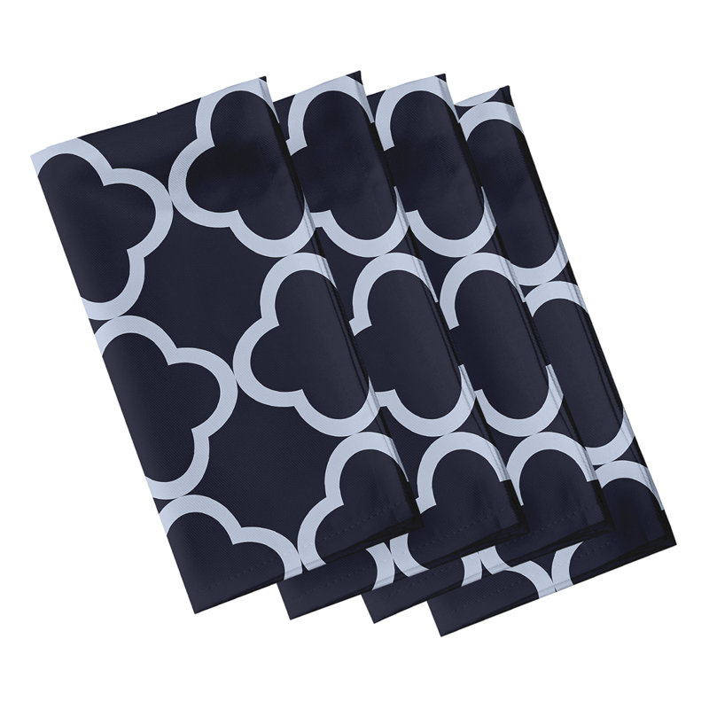 Ensemble de serviettes 4 pièces Cavas, L 18 po x L 18 po, Bleu
