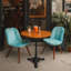 H27,95 Base de table en fonte avec 3 pieds en griffe de tigre, pied de table noir