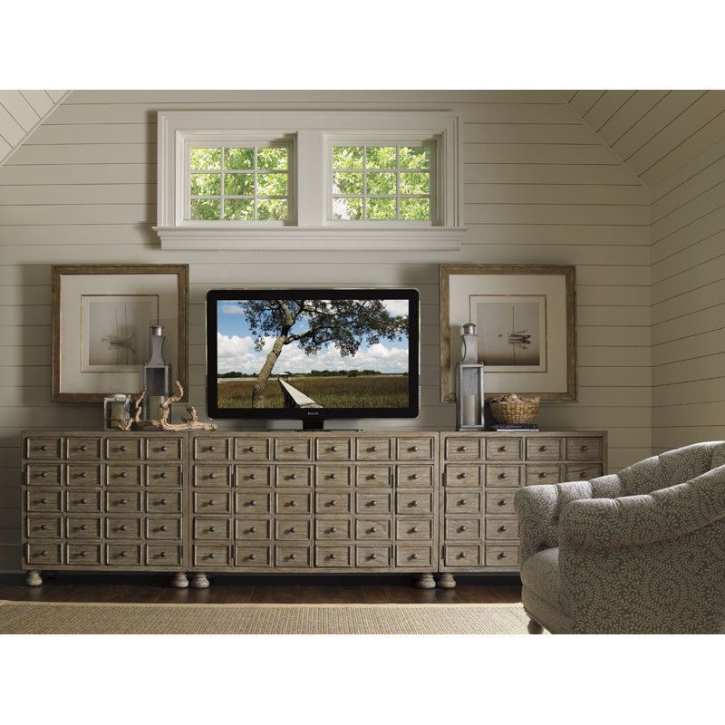 Console média Twilight Bay Andrews, Gris taupe doux texturé délavé
