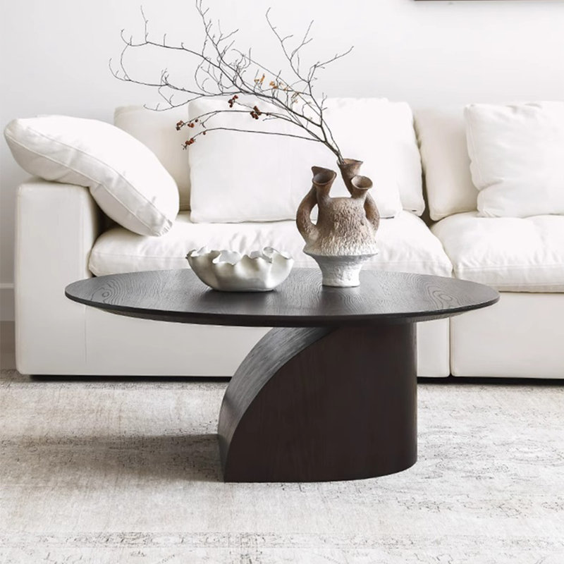 Table basse French French, Noir, H 16,1 po x L 37,4 po x l 37,4 po