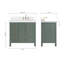 Ensemble de meuble-lavabo simple 36,25 po avec plateau en quartz Amariani-1540065245