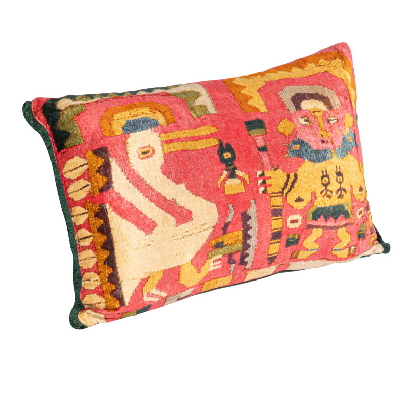 Rayon/Viscose Lumbar Rectangular Pillow Cover & Insert