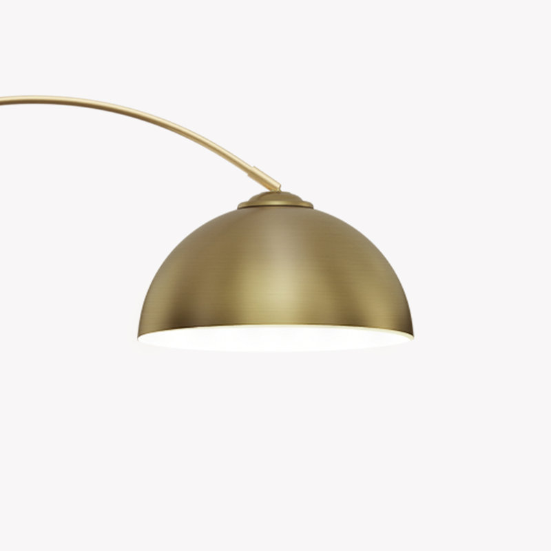 Lampe sur pied arquée 71 po Bahler, Or