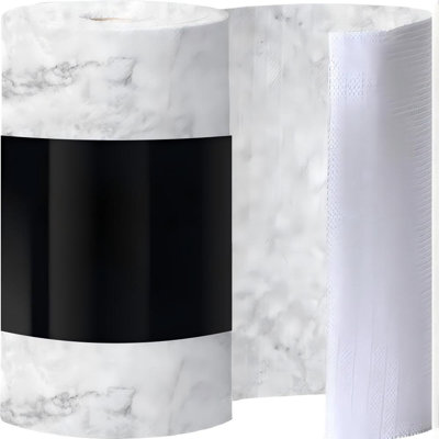Dripguard Shelf Liner, Non-Adhesive Drawer And Kitchen Cabinet Protector, Strong Grip Slip Resistant Underside, Smooth Surface Liners For Cabinets, Bathrooms, Closets, Marble