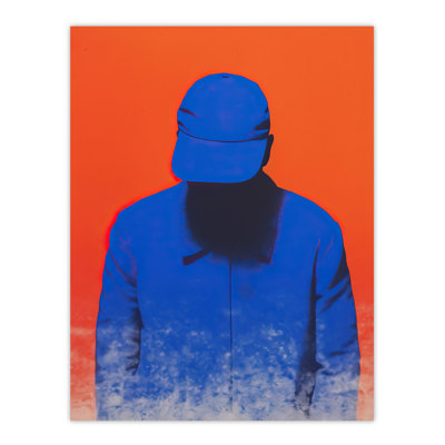 Wall Art Print Invisible Conceptual Colour Block Portrait Poster