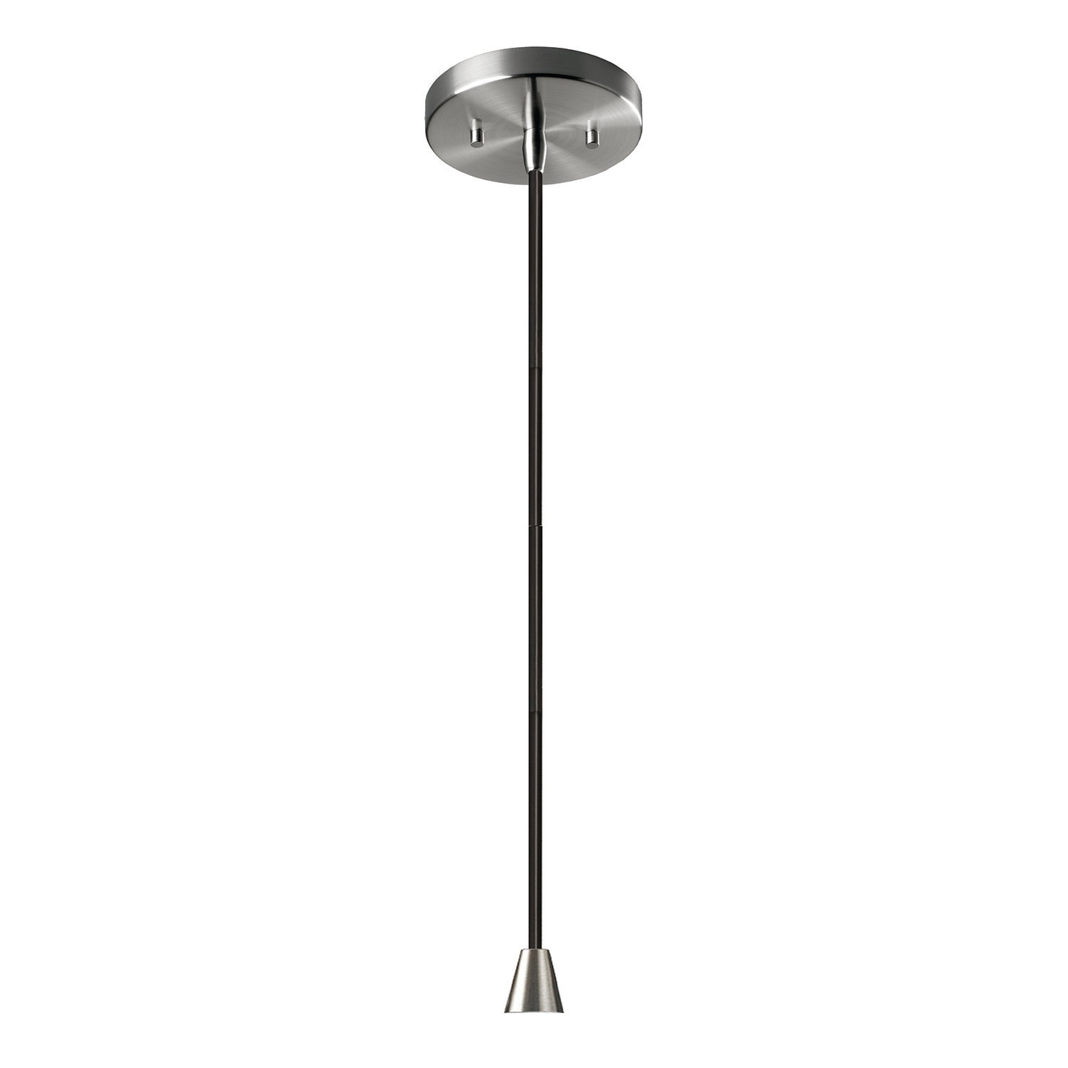 Marlena Dimmable Single Light Pendant, Midnight Sky/Matte White, Brushed Nickel