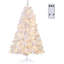 Arbre de Noël blanc illuminé-658363398