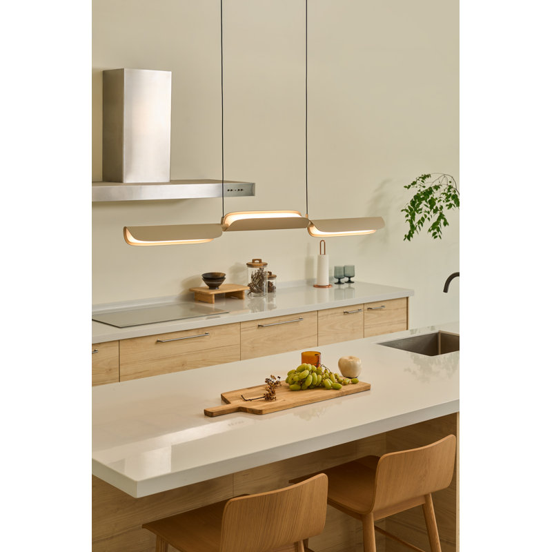 Eder 3 - Light LED Pendant, Oatmeal