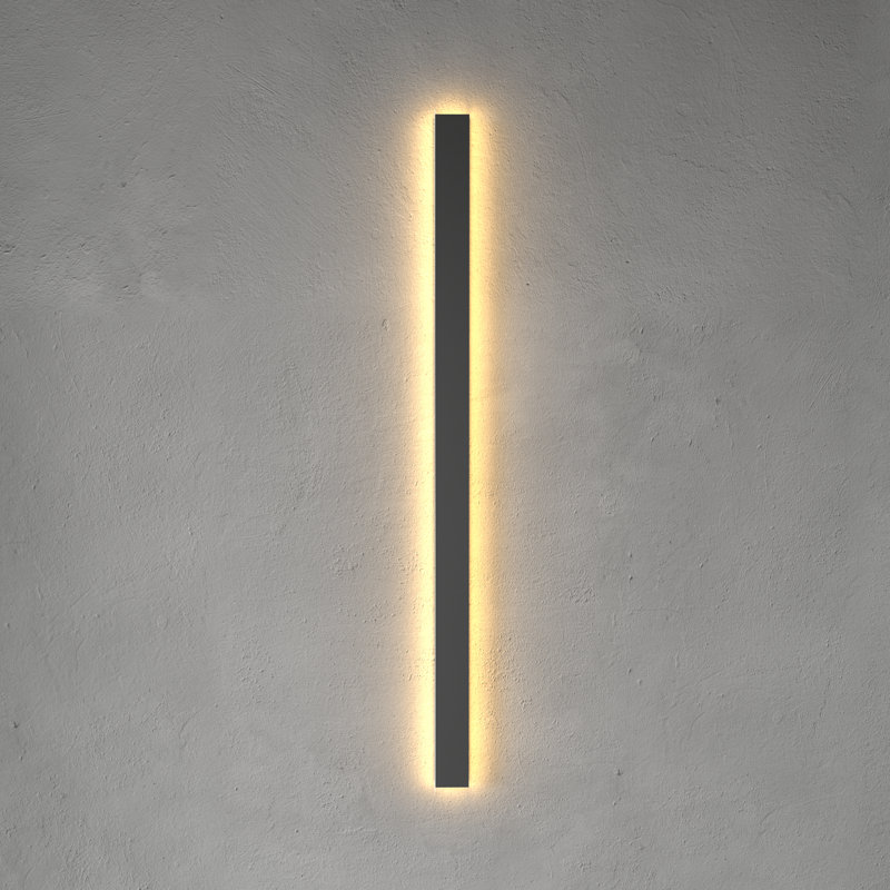 Svelte Outdoor Wall Lamp IP65/ Warm - 3000K, 48" H x 3.5" W x 2.2" D
