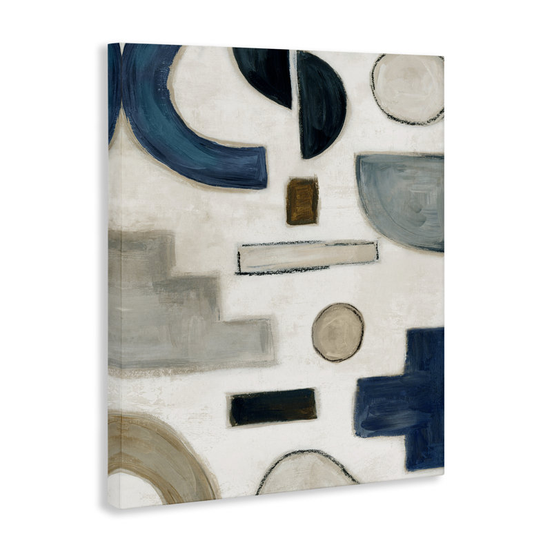 Art mural neutre sur toile par Emma Peal, H 48 po x l 36 po