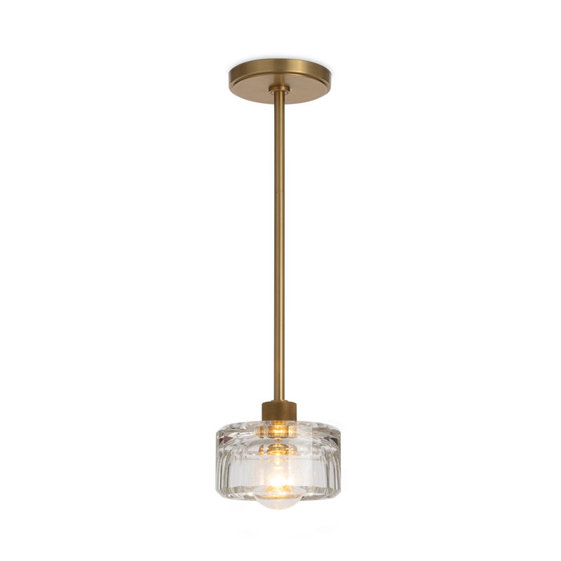 Bijoux Crystal Pendant (Natural Brass), Natural Brass