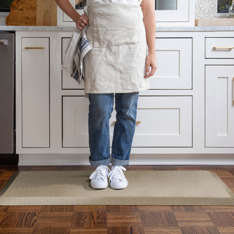 Tapis de cuisine anti-fatigue tissé Haven, 20" x 48", Sable de bois flotté