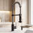 Edison 19" H 1-handle Pull-Down 2-Function Sprayer Kitchen Faucet-25293738-28294596
