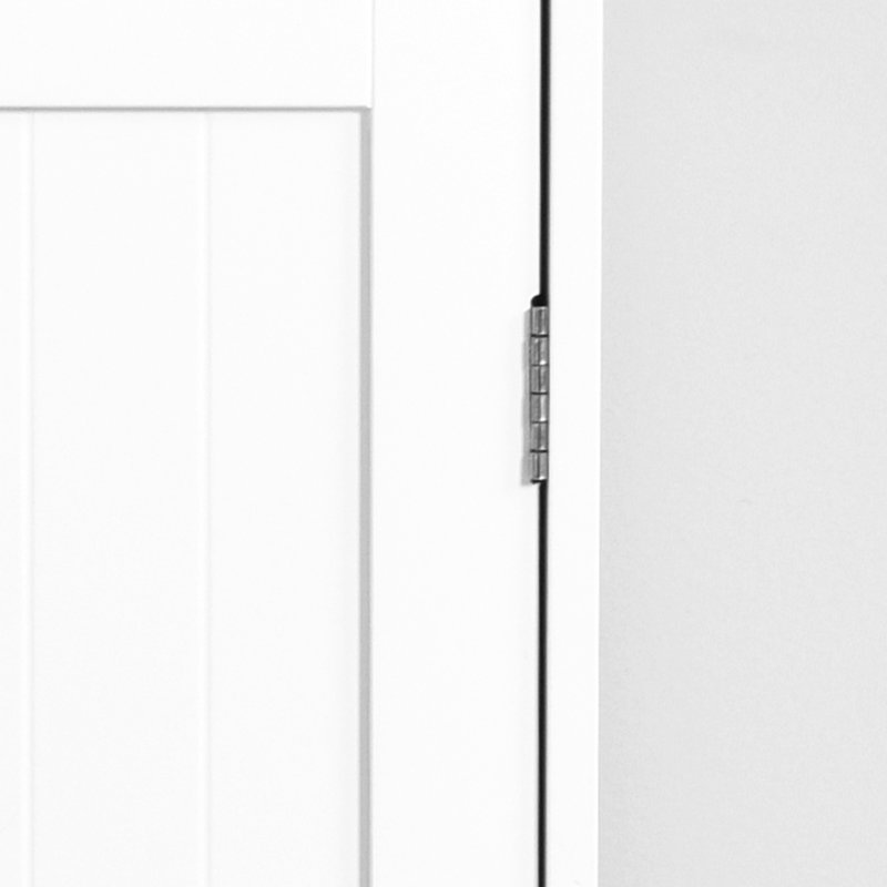 Armoire de salle de bain blanche avec tablette réglable et tiroirs - Style moderne pour le salon, le bureau, le rangement de bureau dans les tiroirs à poignées