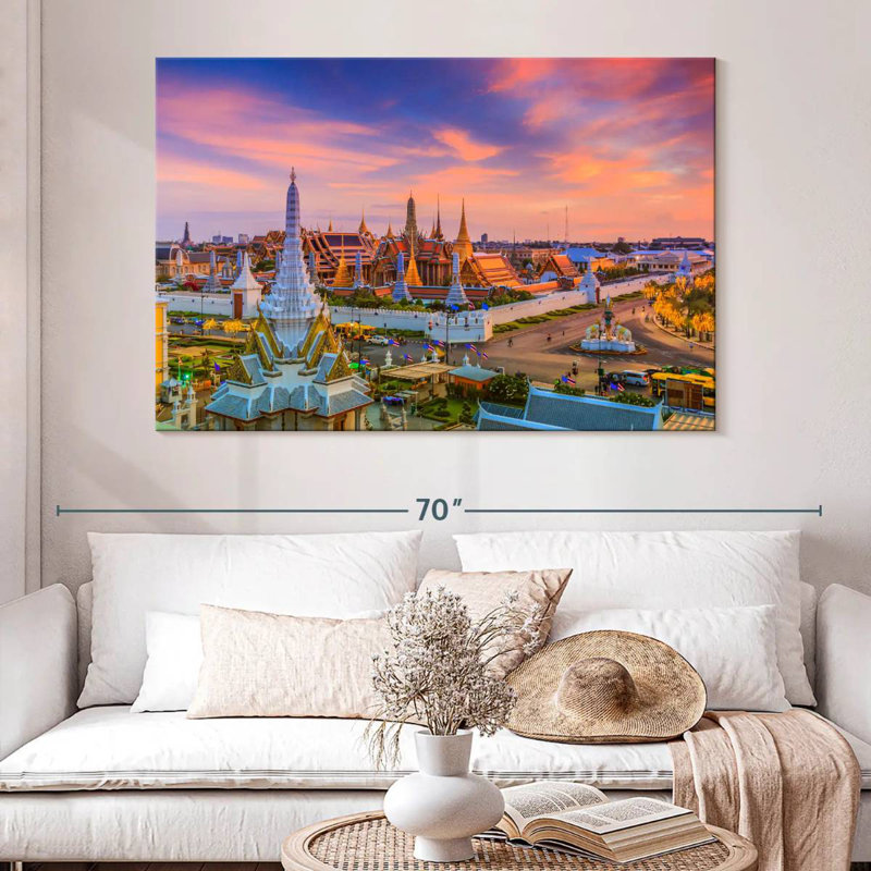 Rorry Wat Phra Kaew Sunset, 34" H x 51" W