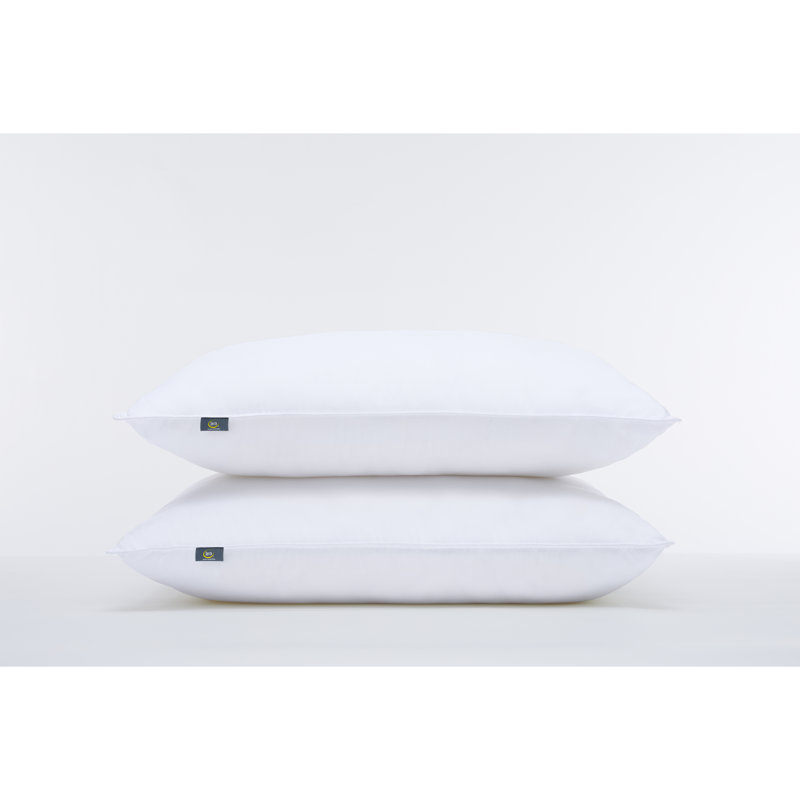 Serta Simply Clean Soft/Medium Antimicrobial Pillow Pair, King Pillow: 20" x 36"
