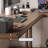 Light walnut L-Shaped Solid Wood desks-107510416-107510421