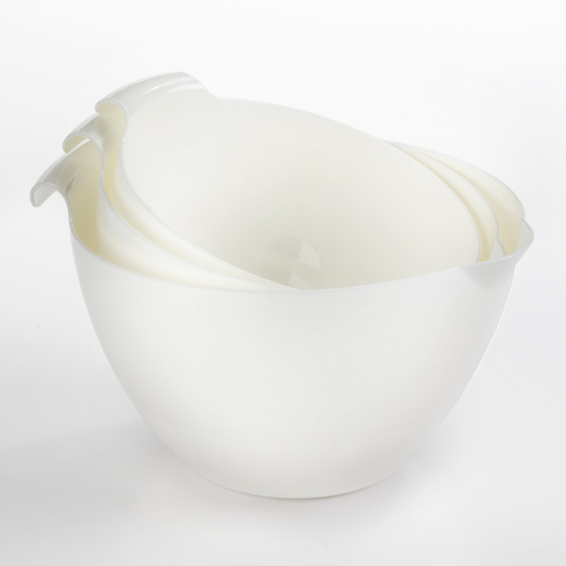 Ensemble de bols à mélanger Linden Suède, Blanc