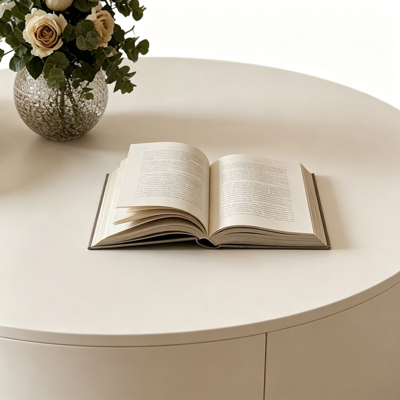 Table basse Modern Creative, White/Clear, 13" H x 27.55" L x 27.55" W