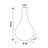 Tergel Long Neck 10" Handblown Glass Vase-90979253
