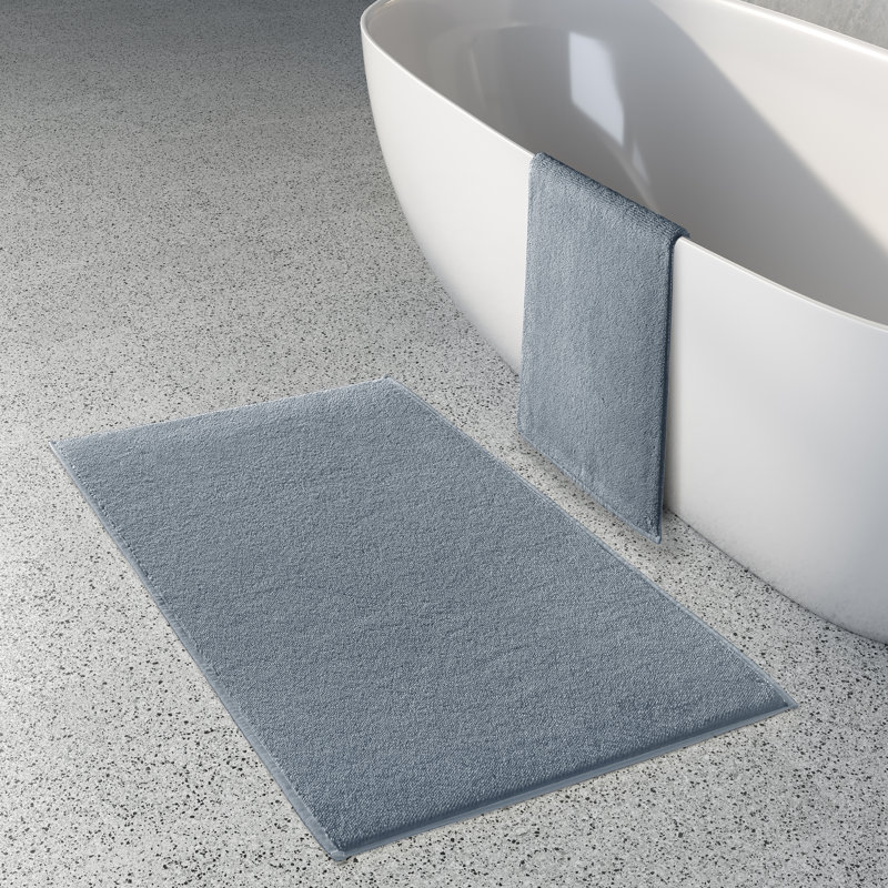 Linden - Bath Mat Bath Mat, 24" W x 40" L, Steel Blue