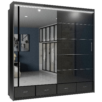 Desilets 2 Door Manufactured Wood Wardrobe