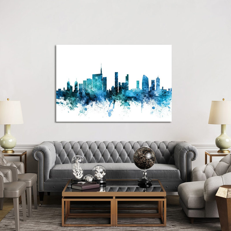 Milan, Italy Skyline by Michael Tompsett - 1 Piece Wrapped Canvas Wall Art, 152.5 cm H x 101.5 cm W