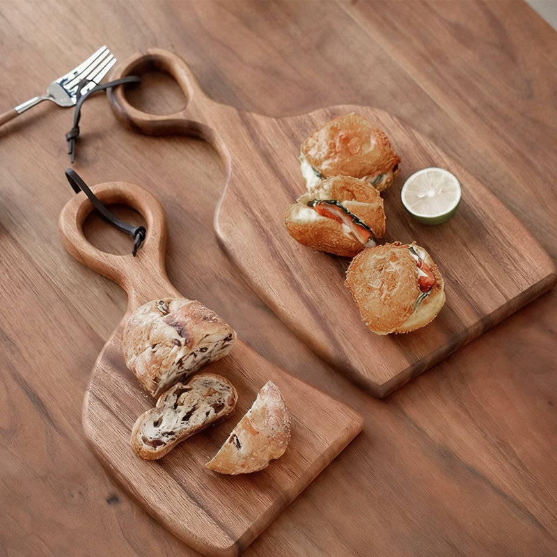 A Set Of 2 Walnut Chopping Boards High-Quality Handmade Kitchen Chopping Boards