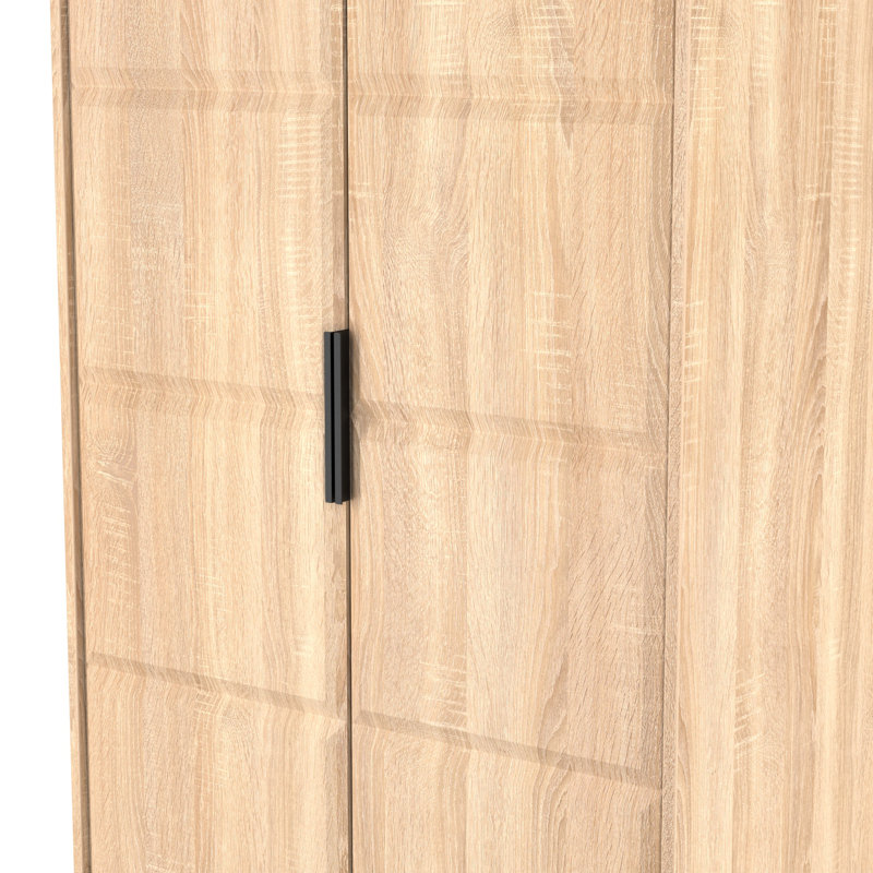Taelee Manufactured Wood Wardrobe, Oak