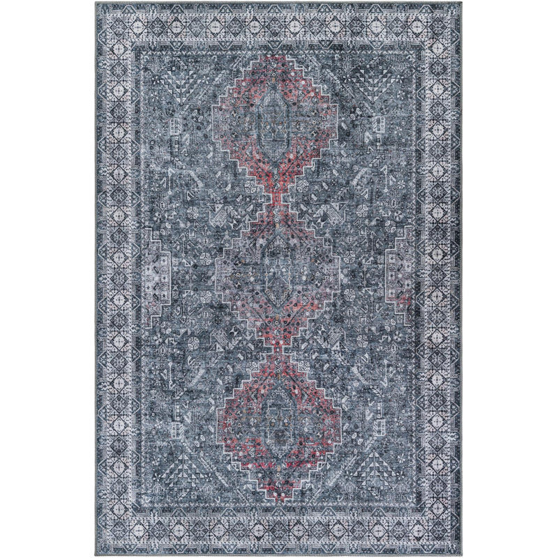 Meguel Performance Chenille Geometric Indoor Rug, Rectangle 6'1" x 9'
