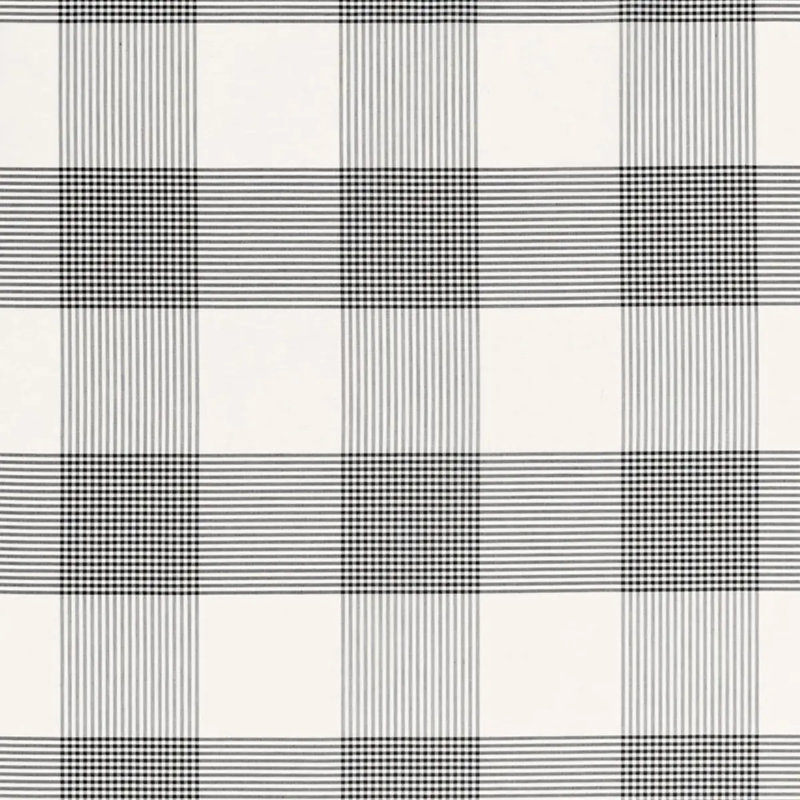 Antigua Plaid Fabric, Black/Gray
