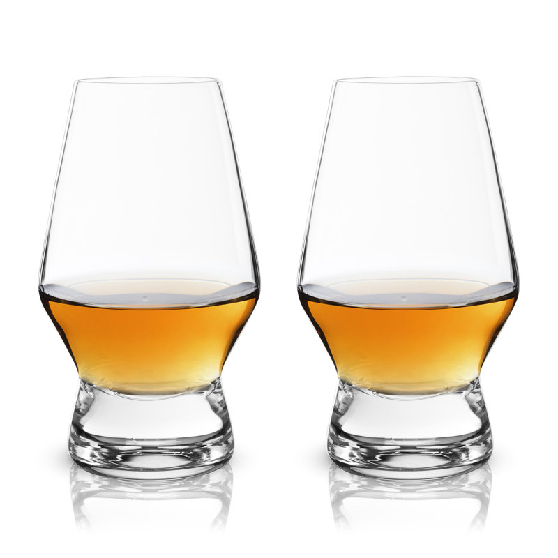 Raye Heavy Base Crystal Whiskey Tasting Glasses