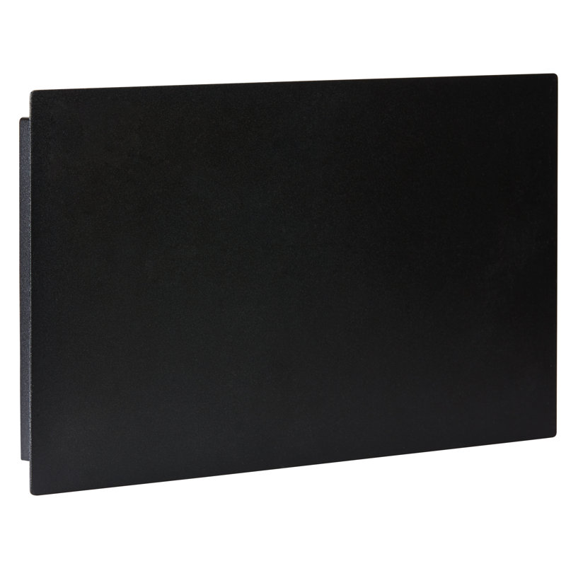 Small Black Steel Floating Address Plaque with LED Backlit Numbers